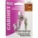 Prime-Line U9941 Drawer and Cabinet Lock