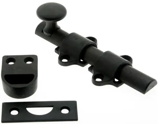 Deltana 4" Heavy Duty Dutch Door Bolt, Oil Rubbed Bronze