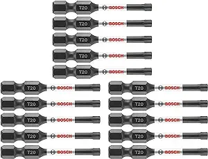 BOSCH ITT20215 15-Pack 2 In. Torx #20 Impact Tough Screwdriving Power Bits