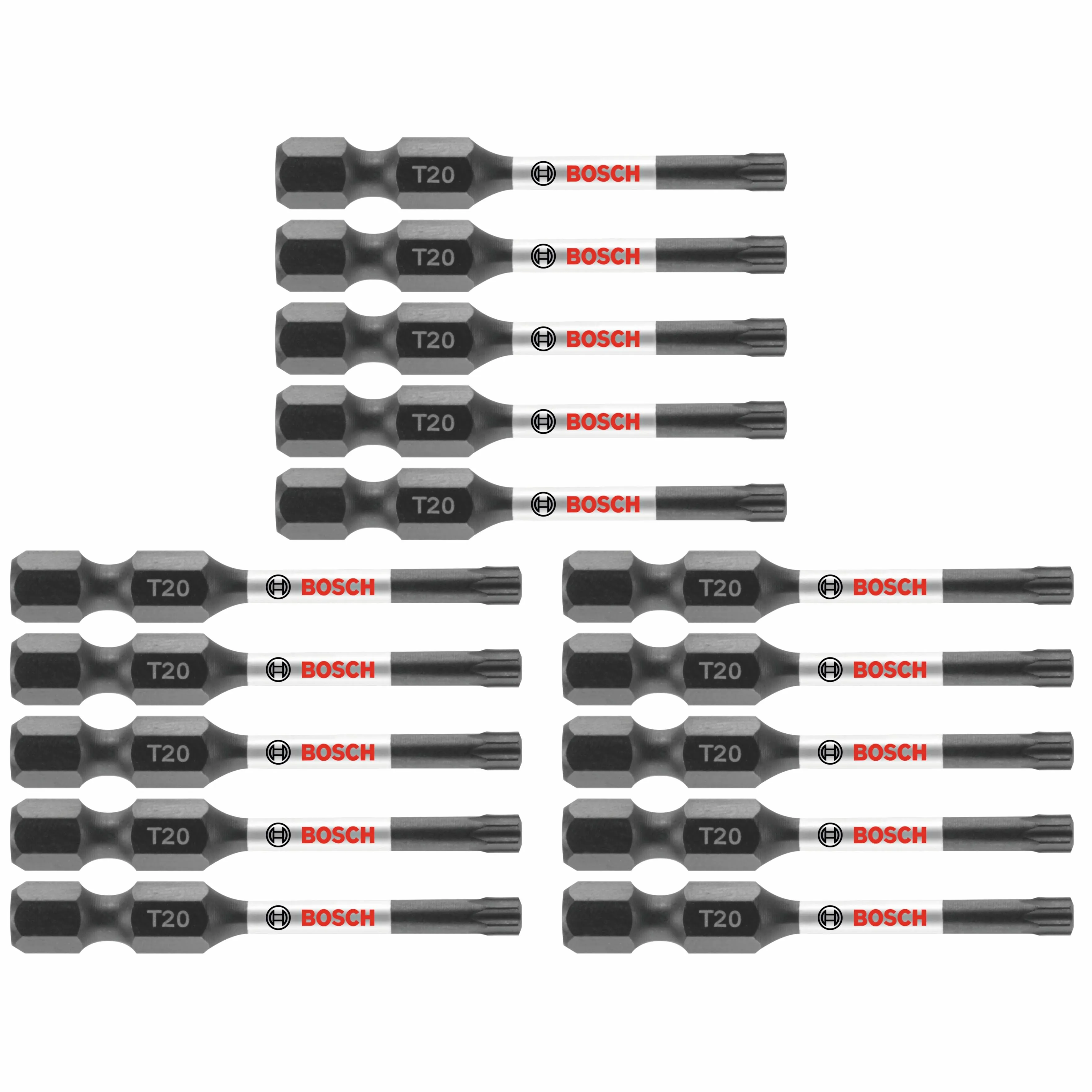 Bosch ITT20215 15 pc. Impact Tough 2 In. Torx #20 Power Bits