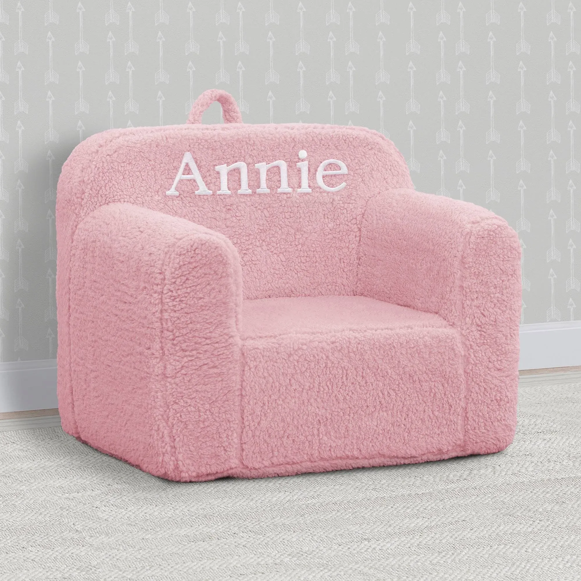 Personalized Cozee Sherpa Chair for Kids