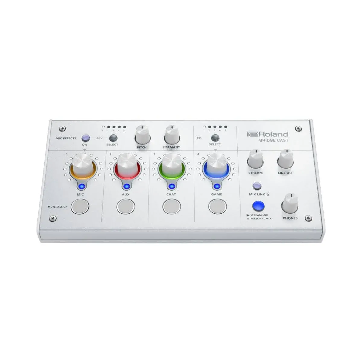 Roland Bridge Cast Dual-Bus Gaming Mixer (Ice White)