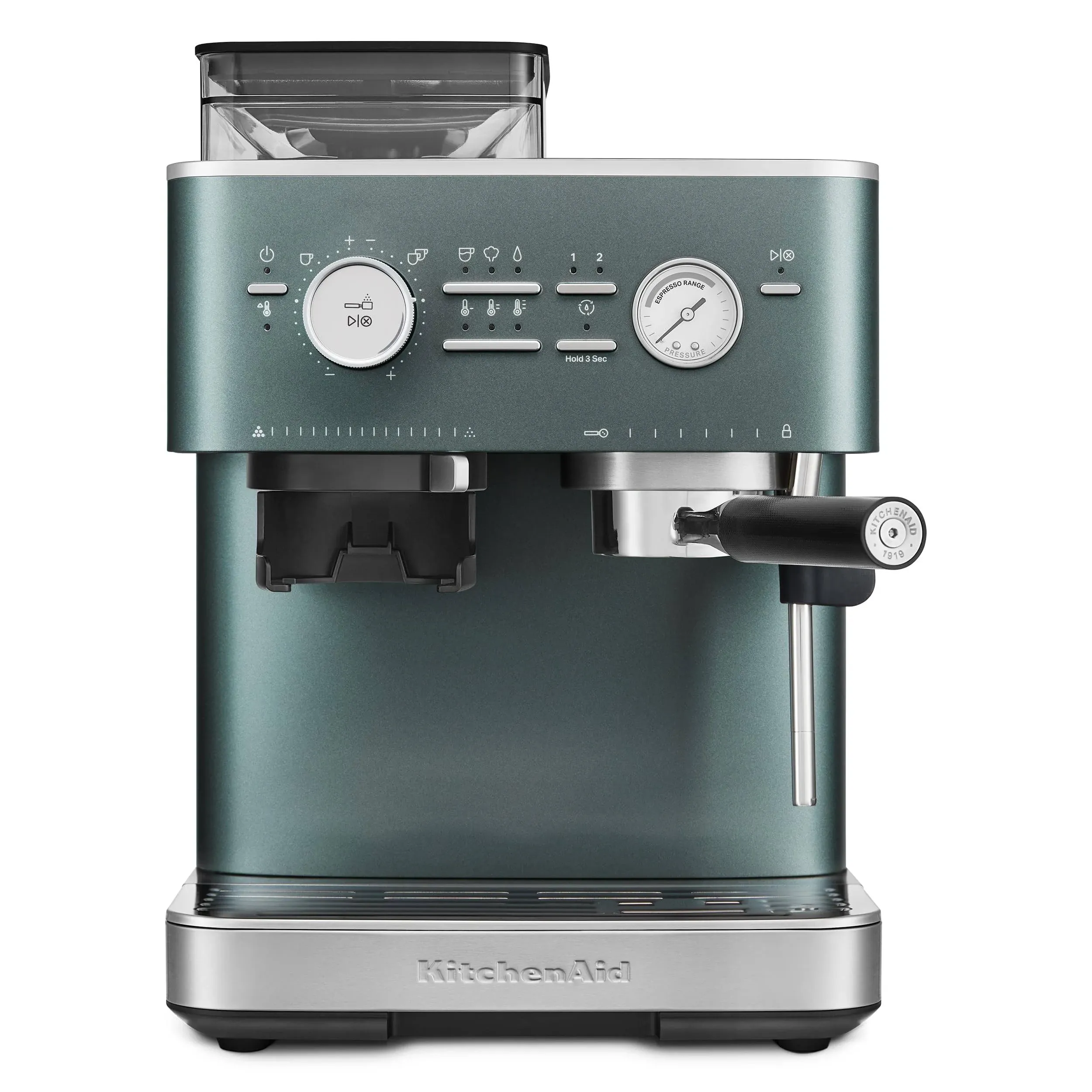 KitchenAid Semi Automatic Espresso Machine with Burr Grinder - Juniper