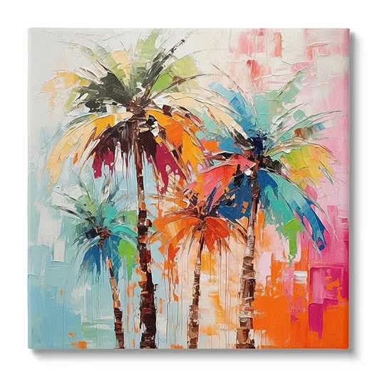 Stupell Industries Abstract Palm Tree Painting