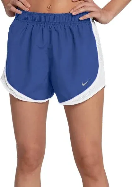 NWT Nike Girls Dry Tempo Running Short Blue Size M