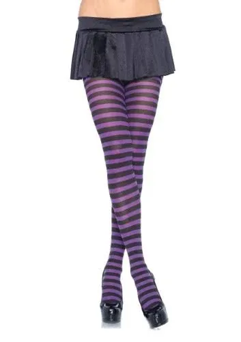 Leg Avenue Women's Nylon Striped Tights