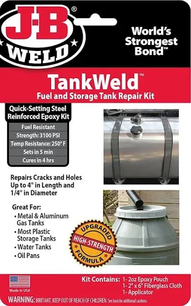 J B Weld Fuel Tank Repair Kit