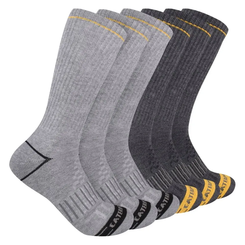 Caterpillar Men's Half Cushioned Crew Socks Pack