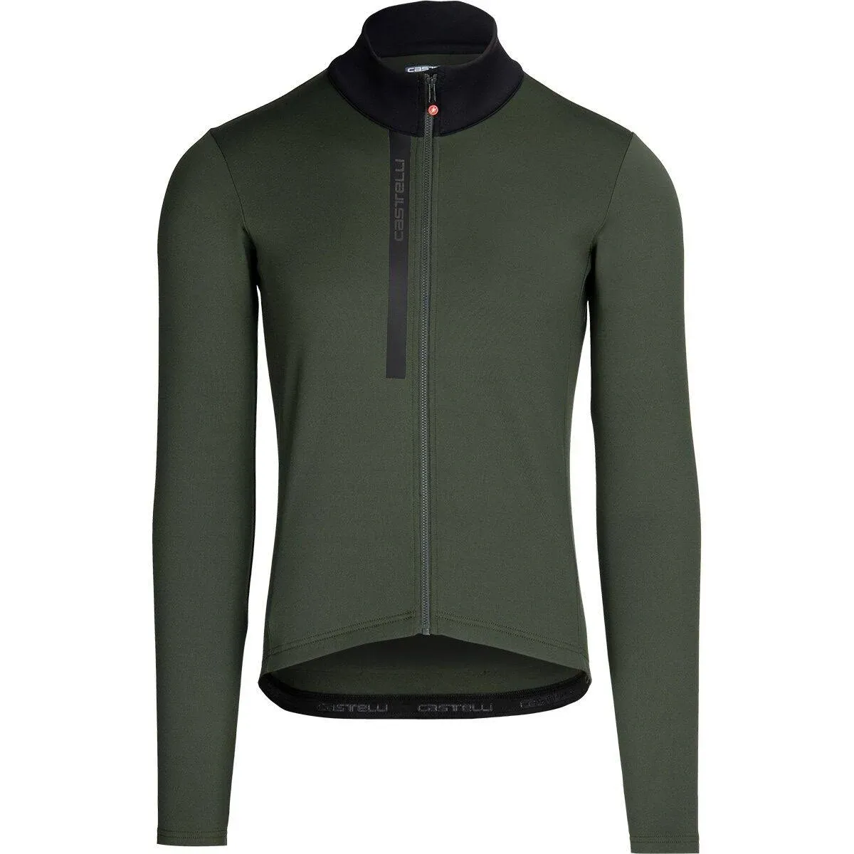 Castelli Entrata Thermal Jersey - Men&#039;s Military Green, 3XL