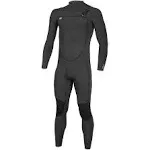 O'Neill 4/3mm Ninja Men's Chest Zip Full Wetsuit(M/Black/Black)