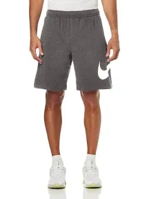 Nike Men&#039;s Sportswear Club Fleece Graphic Shorts BV2721-071 Gray Size  Large New