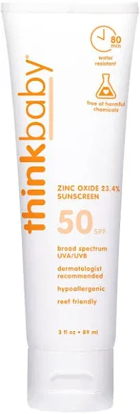 Thinkbaby SPF-50+ Sunscreen - 3 oz