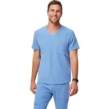 Figs Men&#x27;s Chisec Three-Pocket Scrub Top in Deep Reef 2 PC. Bundle NWT Size XL