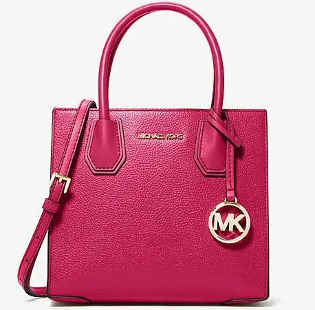 Michael Kors Women's Mercer Pebbled Leather Crossbody Bag