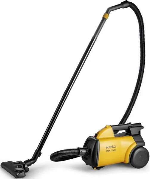 Eureka 3670m Canister Cleaner, Lightweight Powerful Vacuum for Carpets and Hard Floors, w/ 5bags,Yellow