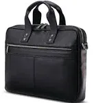 Samsonite Classic Leather Slim Brief (Black)