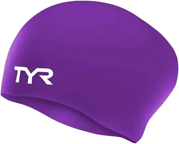 TYR Long Hair Silicon Swim Cap