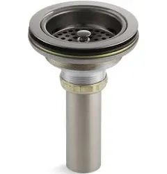 Kohler 8801-TT Duostrainer Sink Drain and Strainer with Tailpiece, Vibrant Titanium