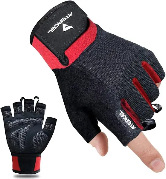 ATERCEL Workout Gloves for Men Women Exercise Gloves Weight Lifting Cycling Med