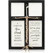 A Cord Of Three Strands Wedding Ceremony Sign, 17&#034; X 23&#034;, Unity Braid For 