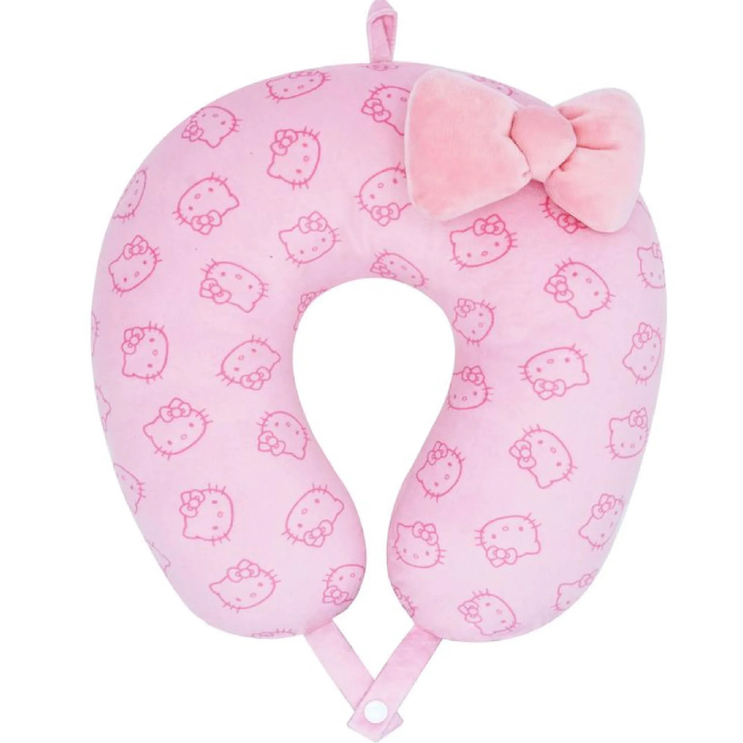 Hello Kitty Portable Travel Neck Pillow, Pink