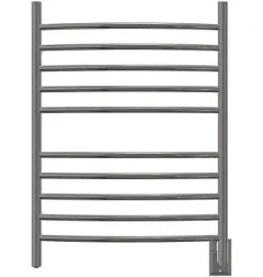 1 Amba Radiant “Model H” Hardwired Curved Towel Warmer - Polished Chrome.