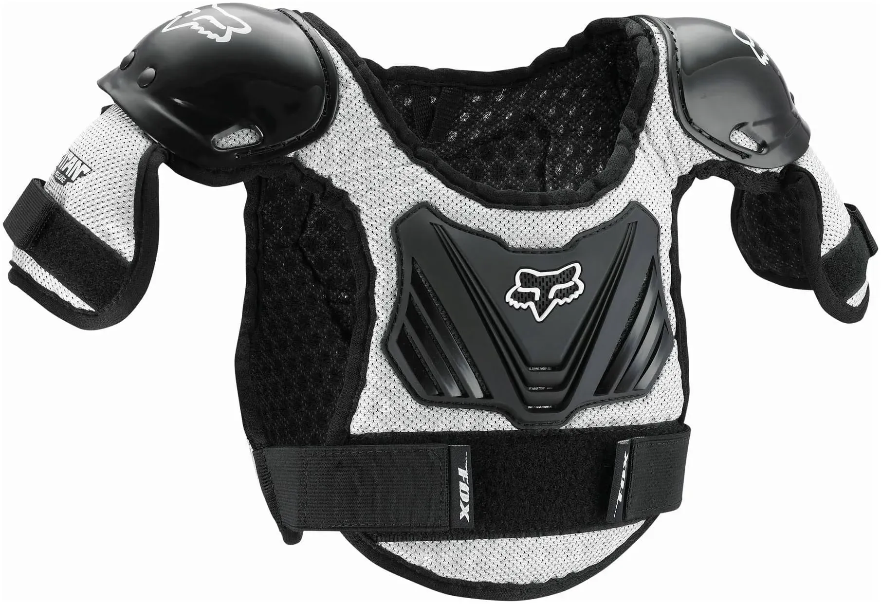 Fox Racing Titan PeeWee Roost Deflectors Black/Silver (Size S/M)