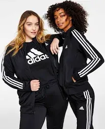 Adidas Women&s Warm-Up Tricot Slim 3-Stripes Track Jacket Black / M