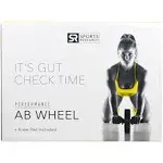 Sports Research Sweet Sweat Ab Wheel with Knee Pad