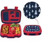 Bentgo® Kids Prints Leak-Proof, 5-Compartment Bento-Style Kids Lunch Box - Id...