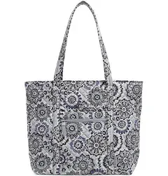 Vera Bradley Women&#039;s Cotton Small Vera Tote Bag True Black One Size