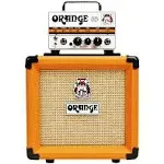 Orange PPC108 1x8” Closed-Back Speaker Cabinet Bundle with Orange MT20 Micro Terror Amp Head, Orange Woven Guitar Cable, Speaker Cable and Liquid Audio Polishing Cloth (5 Items) | Reverb