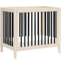 Babyletto Gelato 4 in 1 Convertible Mini Crib - Honey with Vegan Tan Leather Feet