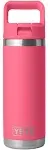 Yeti Rambler Tropical Pink Bottle with Straw Cap, 18 oz.