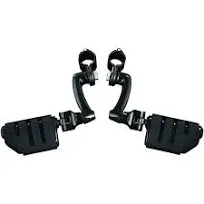 Kuryakyn Longhorn Offset Dually, Trident Pegs, 1-1/4&#039;&#039; Magnum Quick Clamps Black