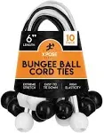 Xpose Safety Bungee Ball Cords 25 Pack Heavy Duty Assorted Colors Stretch Rope with Ball Ties for Canopies