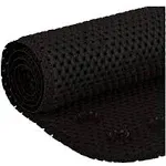 Elaine Karen Deluxe Bathtub Mat Non Slip, Soft Foam Bath Mats for Bathroom Tub, Bathtub Mat with Drain Holes, Suction Cups- 36” x 17” - Black