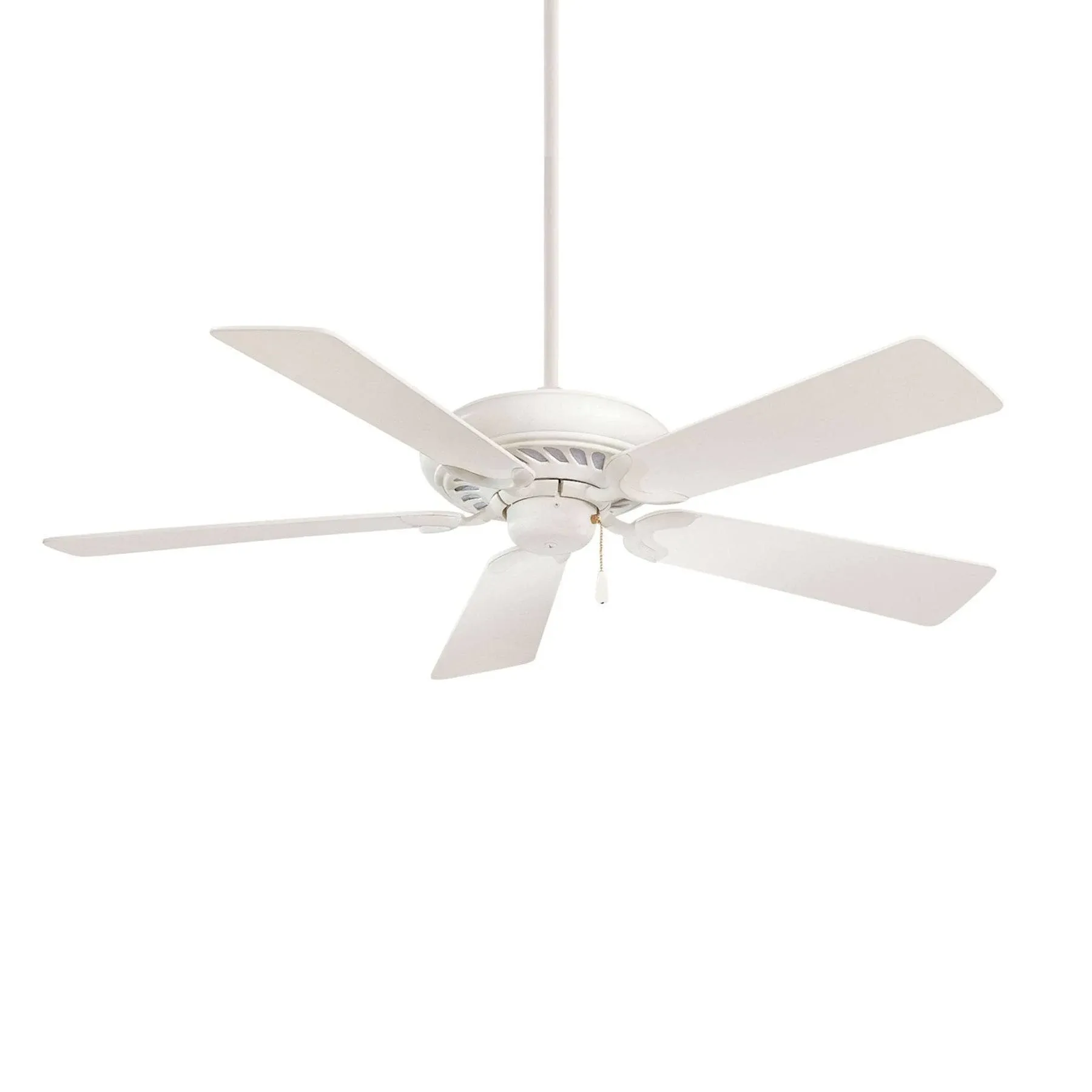 Minka-Aire F568-SWH Supra 52 Inch Pull Chain Ceiling Fan in Shell White Finish