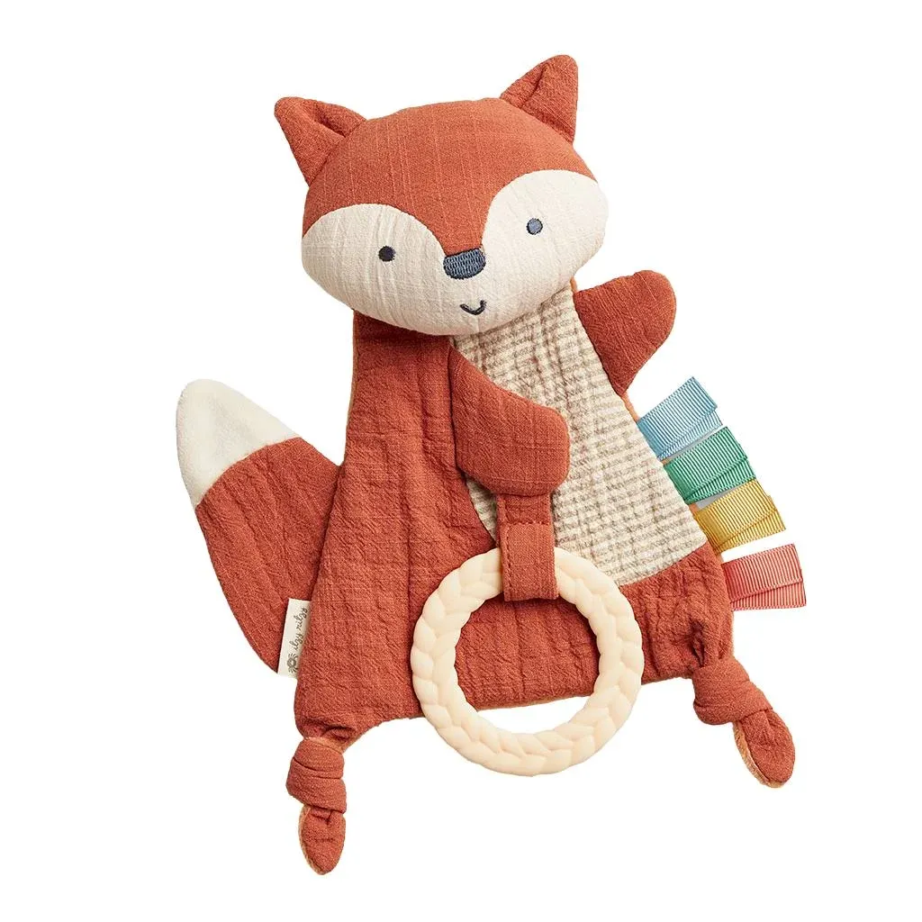 Itzy Ritzy - Bitzy Crinkle Fox Sensory Toy with Teether