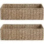 StorageWorks Seagrass Woven Storage Basket