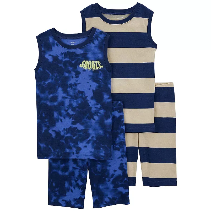 Boys 4-14 Carter's 4-Piece Snug Fit Pajama Top & Pajama Bottoms Set