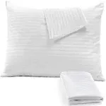 Niagara 4 Pack of Pillow Protectors with Zipper, Standard Size, Effective Dus...