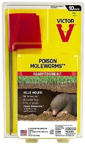 Victor Poison Moleworms 10 Pack