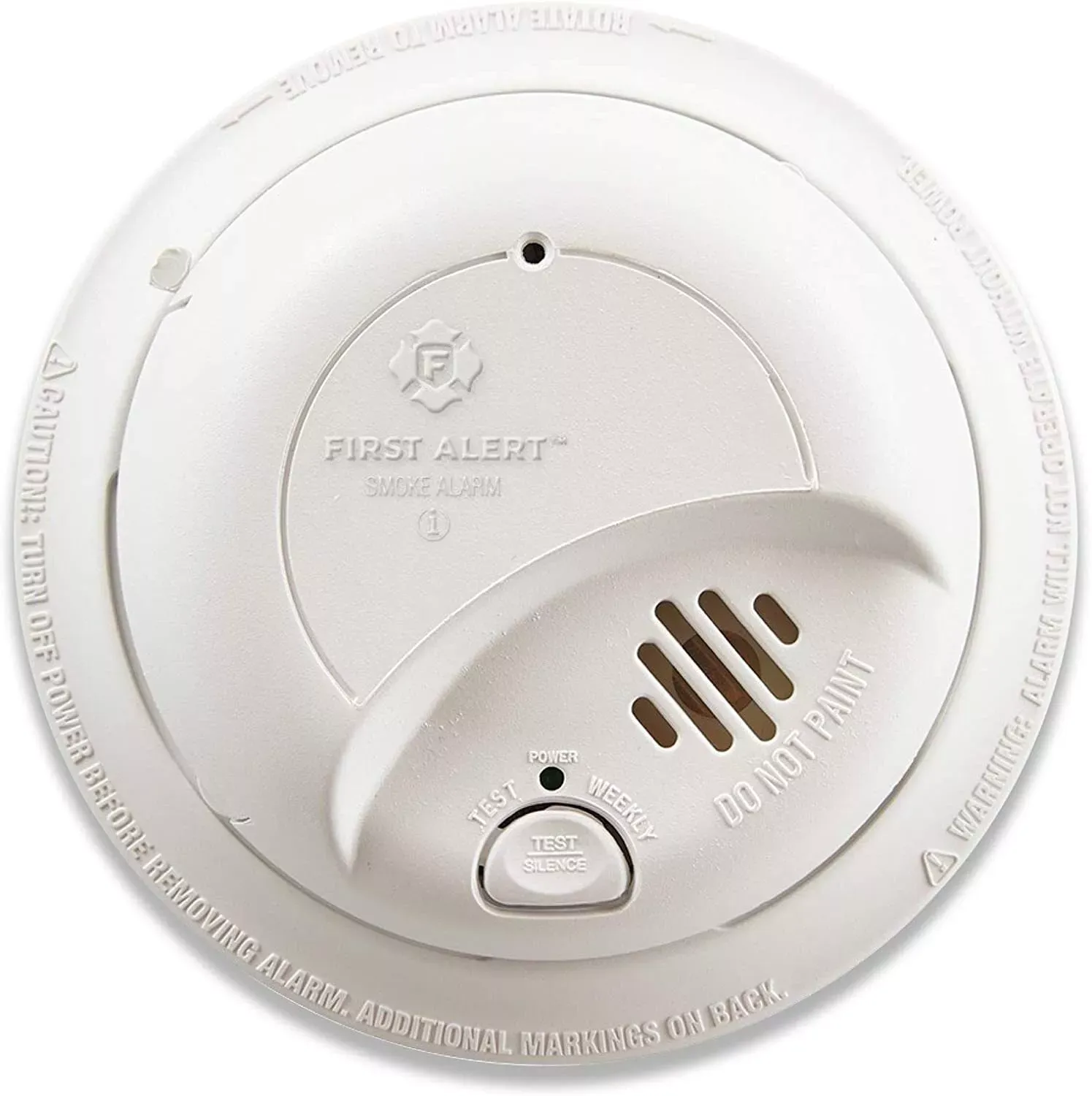 FIRST ALERT BRK 9120LBL Hardwired Smoke Detector with Adapter Plugs for Easy ...