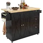 Ironck Rolling Kitchen Island Cart