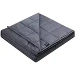 Adult Weighted Blanket 15Lbs (48''X72'', Twin Size, Dark Grey), Weighted Blanket