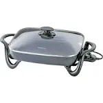 Presto Cast Aluminum Electric Skillet with Glass Lid, 16"