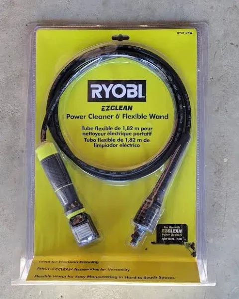 RYOBI EZCLEAN Power Cleaner 6&#039; Flexible Wand  RY3112FW New In Original Packaging