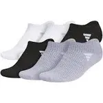 Adidas Women's Superlite 3.0 6-Pack No Show Socks (White/Black/Grey)