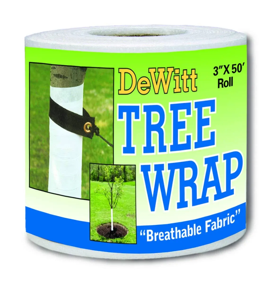 Dewitt 3-Inch by 50-Foot Tree Wrap White TW3W